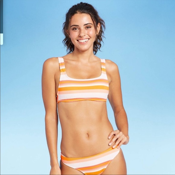 NEW XHILARATION | Ribbed Bralette Bikini Top - Picture 5 of 11